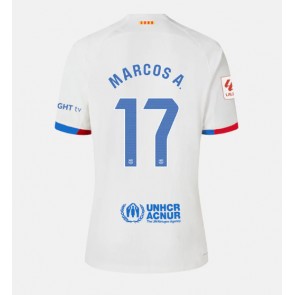 Barcelona Marcos Alonso #17 Gostujuci Dres za Ženska 2023-24 Kratak Rukavima